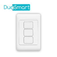 SWITCH APAGADOR WIFI 2.4 GHZ DUOSMART A30  DE 3 UNIDADES COMPATIBLE CON ALEXA Y GOOGLE HOME CON TEMPORIZADORES COMPATIBLE CON APP DUOSMART