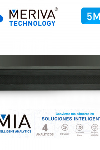 NVR H.265 8 CANALES IP 5MP MERIVA TECHNOLOGY MNVR-1688-8P / 8 POE / ONVIF / SALIDA 1 HDMI + 1 VGA SIMULTANEAS / P2P CLOUD / SO. N9000 / 1DD