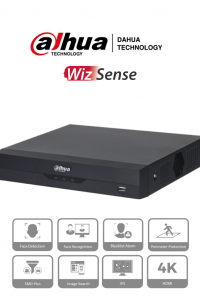 DAHUA NVR2104HS-P-I - NVR de 8 Megapixeles/ 4k/ 4 Canales IP/ WizSense/ 4 Puertos Poe/ H.265+/ 80 mbps/ HDMI y VGA/ 1 Canal con Reconocimiento Facial o 2 Canales con Protección Perimetral o 4 Canales con SMD/ 1 Sata de de Hasta 8TB/ #JARDÍN