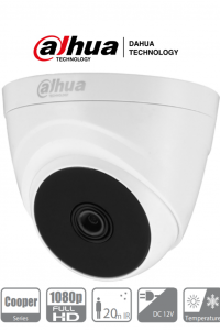 DAHUA T1A21-28 - Camara Domo 1080p/ Lente 2.8 mm / 103 Grados de Apertura/ Smart ir 20 Mts/ Uso Interior/ CVI/TVI/AHD/CBVS/