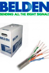 BELDEN 24120081000 - Cable UTP 100% cobre / Categoria 6+ / IBDN / GIGAFLEX 2412 CMR / Color gris / Bobina de 305 Mts