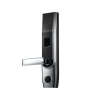 Cerradura autónoma izquierda bluetooth de huella digital, tarjeta de proximidad y contraseña