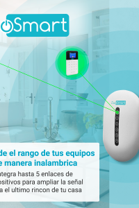 REPETIDOR DE SEÑAL RF 433.92 DUOSMART CREP1 **COMPATIBLE CON PANELES Y SENSORES SERIE C**