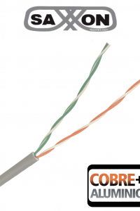 SAXXON OCAT3CCA - Bobina de Cable UTP Cat3/ 305 Metros/ CCA/ Color Gris/ Uso Interior/ 2 Pares/ Para Usos Multiples/