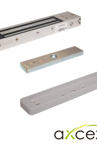 CHAPA MAGNETICA AXCEZE MODELO AX-M620LDS CON SENSOR DE PUERTA FUERZA DE 600 LIBRAS