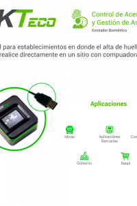 ENROLADOR BIOMETRICO USB ZKTECO SLK20R COMPATIBLE CON ZKACCESS3.5, BIOSECURITY, BIOACCESS, BIOTIME PRO REGISTRA HUELLAS CON TECNOLOGIA SILKID *SDK SIN COSTO*