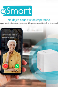 VIDEOPORTERO WIFI DUOSMART E50 1MP NOTIFICACIONES PUSH COMPATIBLE CON APP DUOSMART Y SOPORTE DE TARJETA DE MEMORIA MICROSD DE HASTA 128 GB (NO INCLUIDA)