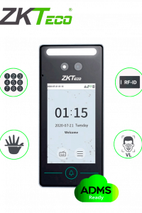 Reloj checador color negro con pantalla de 4" y logo de ZKTeco           Facial ZKTECO SpeedFaceV4LTA - Control de Acceso y Asistencia Facial Visible Light / 800 Rostros/ 800 Palmas / 1000 Tarjetas / TCP/IP / Compatible con Bio Time Pro