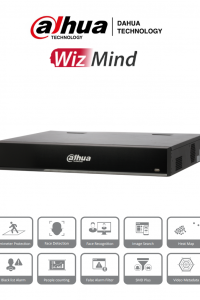 DAHUA NVR5432-16P-I - NVR de 32 canales IP/ WizMind/ H.265+/ 320 Mbps de Rendimiento/ 4 Bahias de Disco Duro/ 16 Puertos Poe/ 4 Canales de Reconocimiento Facial/ 16 Canales de Protección Perimetral/ #Proyectos
