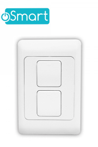 SWITCH APAGADOR WIFI 2.4 GHZ DUOSMART A20  DE 2 UNIDADES COMPATIBLE CON ALEXA Y GOOGLE HOME CON TEMPORIZADORES COMPATIBLE CON APP DUOSMART
