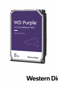 DISCO DURO DD 8TB SATA WD PURPLE WD84PURZ 24/7 OPTIMIZADO PARA VIDEOVIGILANCIA SATA III 6GB/S COMPATIBLE CON DVR Y NVR DE CUALQUIER MARCA