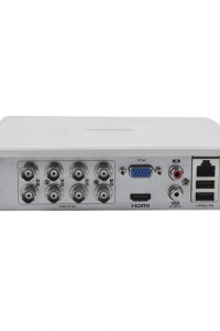 DVR 8 Canales 2 Megapixel (1080p) Lite / 8 Canales TURBOHD + 2 Canales IP / 1 Bahía de Disco Duro / H.264+ / 1 Canal de Audio / Salida de vídeo Full HD
