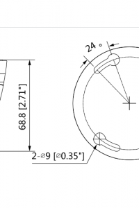 DAHUA T1A21-28 - Camara Domo 1080p/ Lente 2.8 mm / 103 Grados de Apertura/ Smart ir 20 Mts/ Uso Interior/ CVI/TVI/AHD/CBVS/