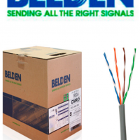 BELDEN 1583A008U1000 - Cable UTP / 4 Pares / Categoria 5E / 24 AWG / 305 Metros / 100% Cobre / Color gris/