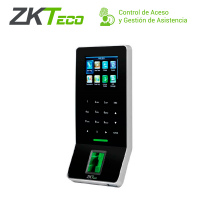 CONTROL DE ACCESO AVANZADO Y ASISTENCIA ZKTECO F22(MF) COMPATIBLE CON TARJETAS EN LA FRECUENCIA 13.56MHz EQUIPADO CON SENSOR SILKID PARA LECTURA DE HUELLAS DISEÑO ULTRADELGADO Y ELEGANTE