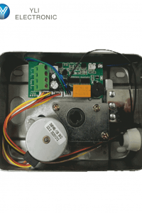YLI ABK703BS - Cerradura inteligente anti impacto cuenta con juego de 2 llaves, sensor con luz LED de status o correcto cerrado, apertura con pulso voltaje de 12VDC