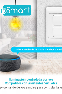 SWITCH APAGADOR WIFI 2.4 GHZ DUOSMART A20  DE 2 UNIDADES COMPATIBLE CON ALEXA Y GOOGLE HOME CON TEMPORIZADORES COMPATIBLE CON APP DUOSMART
