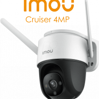 Imou Cruiser 4MP (IPC-S42FN-0360B-imou) - Camara IP PT Wifi de 4 Megapixeles/ Lente de 3.6 mm/FullColor/ IR 30 Mts/ Sirena y Luz Blanca/ H.265/ Detección de Humanos/ Zoom Digital de 16x/ Autotracking/ Ranura MicroSD/ Onvif