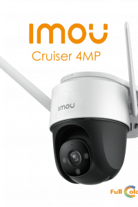 Imou Cruiser 4MP (IPC-S42FN-0360B-imou) - Camara IP PT Wifi de 4 Megapixeles/ Lente de 3.6 mm/FullColor/ IR 30 Mts/ Sirena y Luz Blanca/ H.265/ Detección de Humanos/ Zoom Digital de 16x/ Autotracking/ Ranura MicroSD/ Onvif