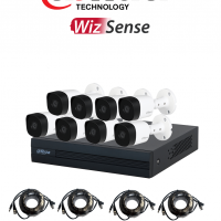 DAHUA KITXVR1B08- I+8-B2A21- Kit de 8 Canales 2 Megapixeles/ DVR Cooper-I WizSense/ Con IA/ H.265+/ 8 Camaras B2A21 1080p Metalicas/ 8 Ch + 2 IP o Hasta 10 Ch IP/ 4 Ch con SMD Plus/ Busqueda de Humanos y Vehiculos/ Accesorios Incluidos/