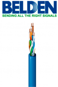 BELDEN 1583A006U1000 - Cable UTP / 4 Pares / Categoria 5E / 24 AWG / 305 Metros / 100% Cobre / Color azul/