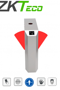 ZKTECO FBL220 - Barrera Peatonal de Aleta Bidireccional / Acero SUS304 / Aleta de Acrílico Personalizable / Infrarrojo de Seguridad / 110V / 5 millones de Ciclos / 30 Personas x Min. / Carril 58 cm / No cuenta con Lectores y Panel