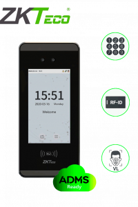 ZKTECO MINIACPLUS - Control de Acceso y Asistencia Facial Visible Light / 3000 Rostros / 3000 Tarjetas ID 125KHz / ADMS / Bio Time Pro Gratis para 2 relojes y 200 empleados