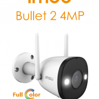 IMOU Bullet 2 4 MP (IPC-F42FEN-0280B-imou) - Camara IP Bullet de 4 Megapixeles Wifi/ FullColor/ Lente de 2.8 mm/ 102 Grados de Apertura/ 30 Mts IR/ Sirena&Luz Blanca/ H.265/ Microfono Integrado/ Ranura para MicroSD/ IP67/