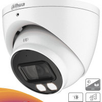 DAHUA HDW1509T-A-LED - Cámara Domo Full Color de 5 Megapixeles/ Lente de 3.6 mm/ Micrófono Integrado/ Leds para 40 Metros/ Starlight/ IP67/ #FullColor #JardinDahua