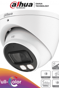 DAHUA HDW1509T-A-LED - Cámara Domo Full Color de 5 Megapixeles/ Lente de 3.6 mm/ Micrófono Integrado/ Leds para 40 Metros/ Starlight/ IP67/ #FullColor #JardinDahua