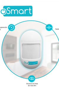 SENSOR MOVIMIENTO PIR RF SERIE C DUOSMART CPIR1 **COMPATIBLE CON PANELES B20 C10 C20 Y C30**