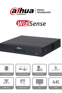DAHUA NVR2116HS-I - NVR de 8 Megapixeles/ 4k/ 16 Canales IP/ WizSense/ Rendimiento de 200 Mbps/ Smart H.265+/ 1 Ch de Reconocimiento Facial o 2 Canales de Protección Perimetral o 4 Canales de SMD/ 1 Puerto SATA 8 TB/ HDMI&VGA/ Soporta Camaras Onvif